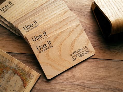 Wooden Business Cards Two-sided Full-Color Printing Wood Tags | Etsy