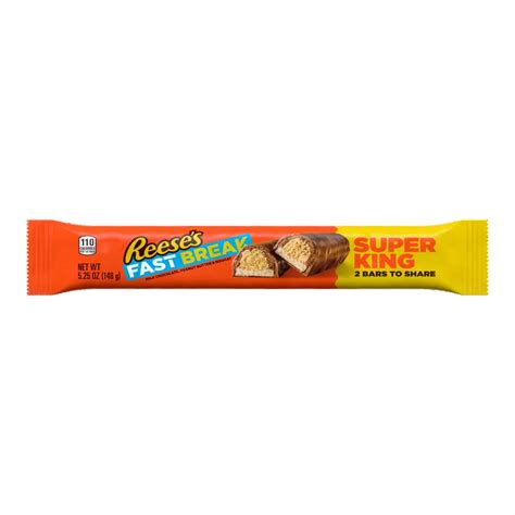 REESE'S FAST BREAK Milk Chocolate Peanut Butter Super King Candy Bar, 5 ...