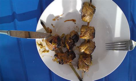 Salivate: Pork Kebabs with Curry Marinade