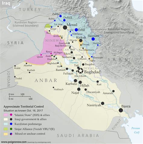 Iraq Control Map & Timeline: Government Takes Kirkuk from Kurdistan ...