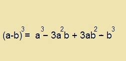 Cube formulas in algebra