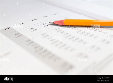 Analysis of balance sheet Stock Photo - Alamy