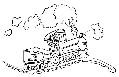 Train Coloring Pages for Free download