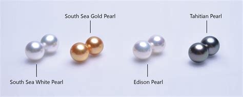 Difference of Tahitian Pearl vs South Sea Pearl vs Edison Pearl – Eusharon