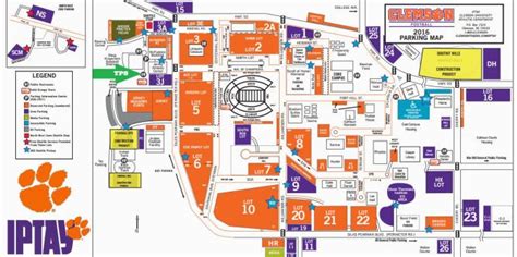 Clemson Parking Map