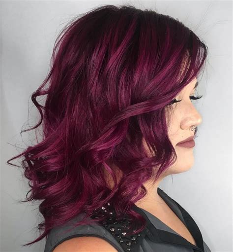 Burgundy Plum Hair Color With Highlights – Warehouse of Ideas