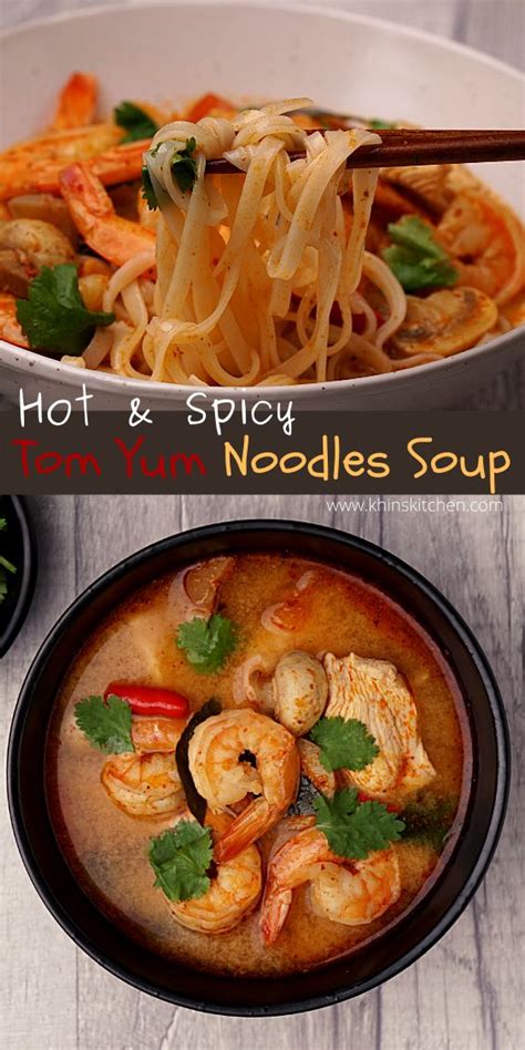 Tom Yum Soup & Noodles | Spicy soup recipes, Tom yum soup recipe, Thai soup recipes