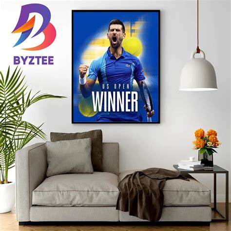 2023 US Open Champion Is Novak Djokovic Wall Decor Poster Canvas - Byztee