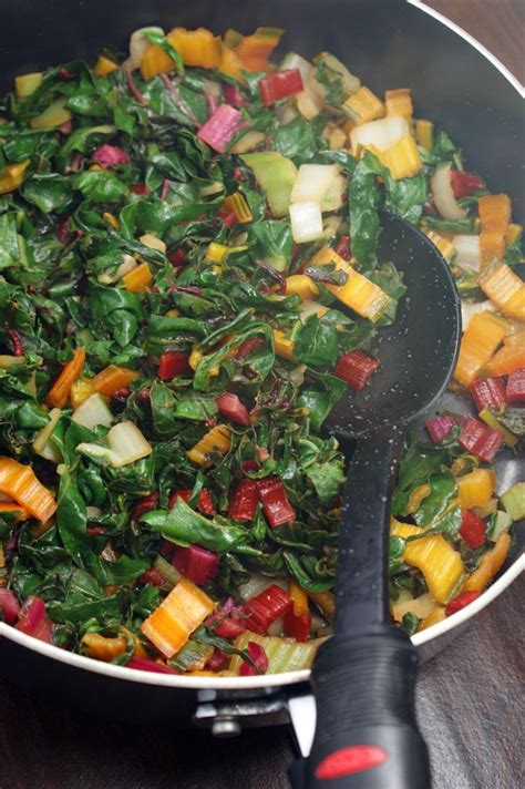 Sautéed Rainbow Chard with Lemon and Garlic | Chard recipes, Rainbow chard recipes, Healthy ...