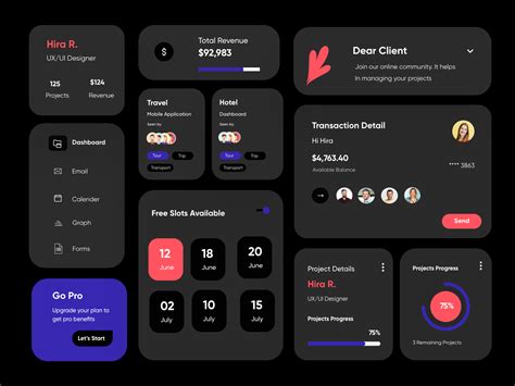 UI Elements/Components-UX/UI Design by Hira Riaz🔥 on Dribbble