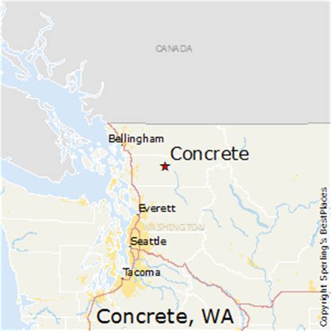 Map Of Concrete Washington | Draw A Topographic Map