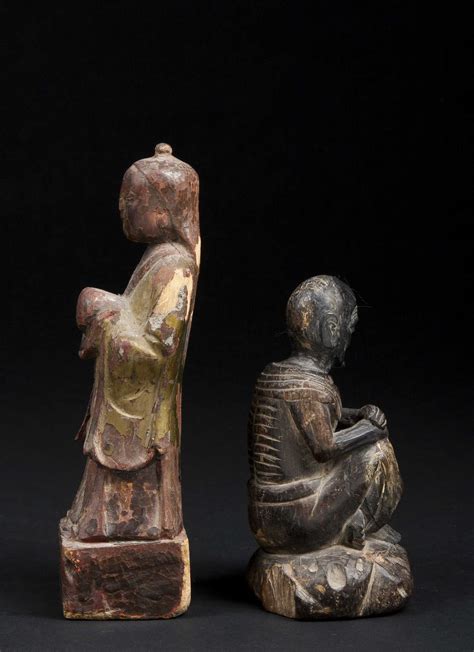 Two Japanese Wood Carvings