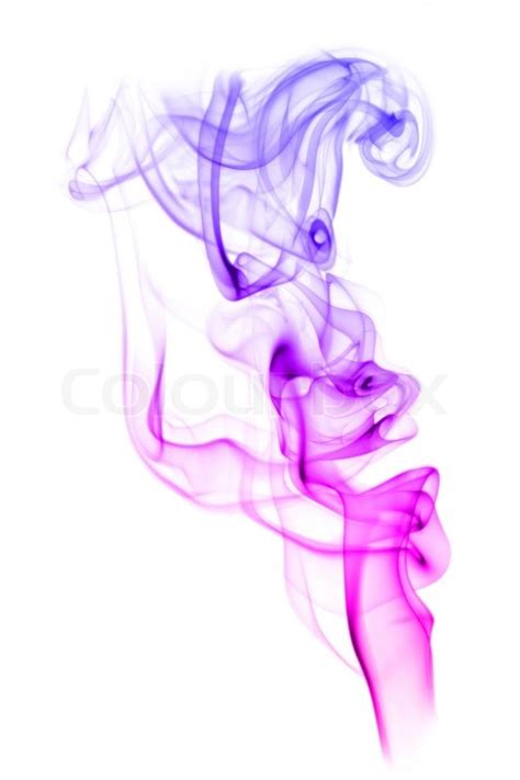 Colored smoke on the white background | Stock image | Colourbox