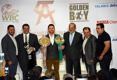 SAUL 'CANELO' ALVAREZ PRESENTED WITH WBC BELTS - Fight Scene