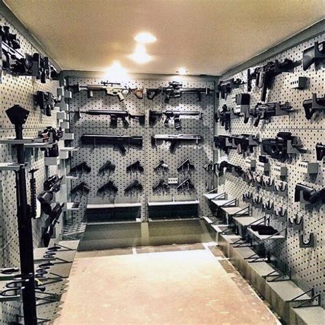 Vaulted Gun Room Safe Design Gun Vault, Weapon Storage, Gun Storage ...