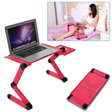 Portable Mobile Laptop Standing Desk For Bed Sofa Laptop Folding Table ...