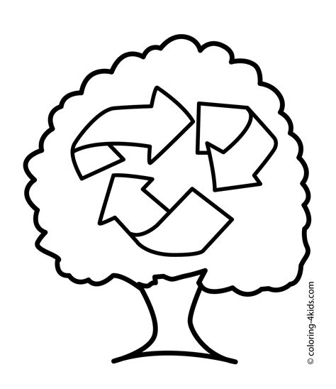 Eco recycle coloring pages for kids, printable free | Earth day coloring pages, Coloring pages ...