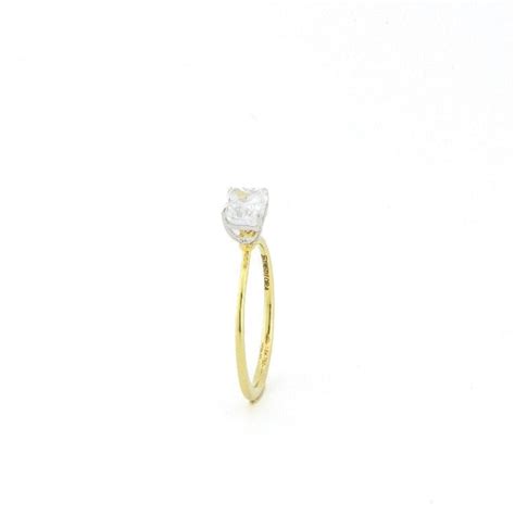 Gold Solitaire Diamond Ring | Solitaire Radiant Cut Rings Online ...