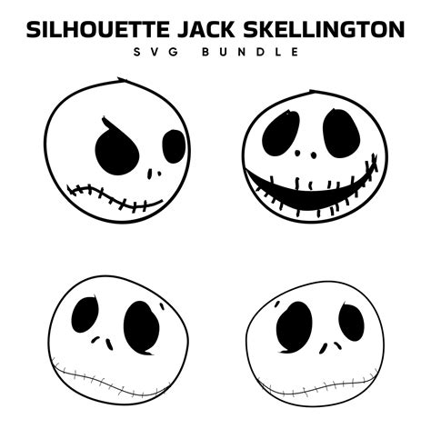 Silhouette Jack Skellington SVG Free – MasterBundles