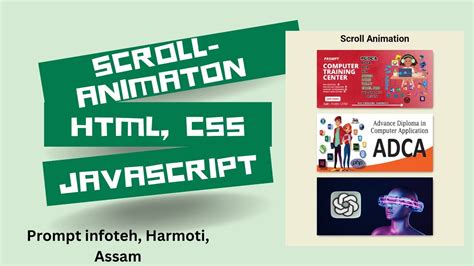 Scroll-Animation Web Site In HTML, CSS and JavaScript Project. With ...