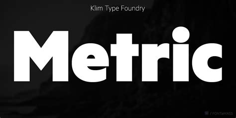 Metric font | free download for WEB