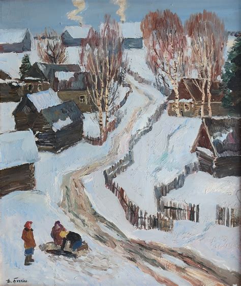 Russian Village. Antique Oil Painting Original Soviet Art - Etsy