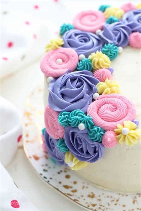 Simple Cake Decorating Ideas Flowers | Shelly Lighting