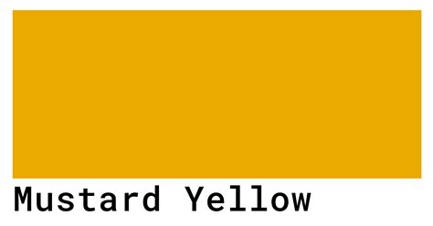Mustard Yellow Color Codes - The Hex, RGB and CMYK Values That You Need ...
