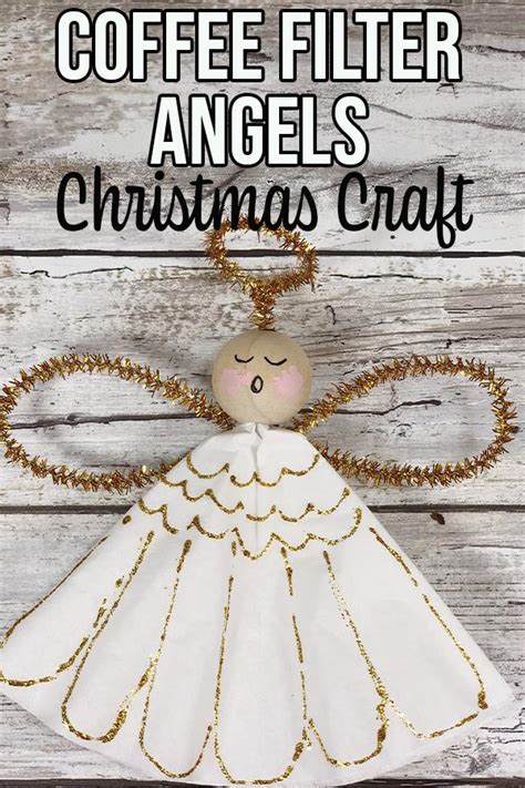 Coffee Filter Angels Christmas Ornament Craft