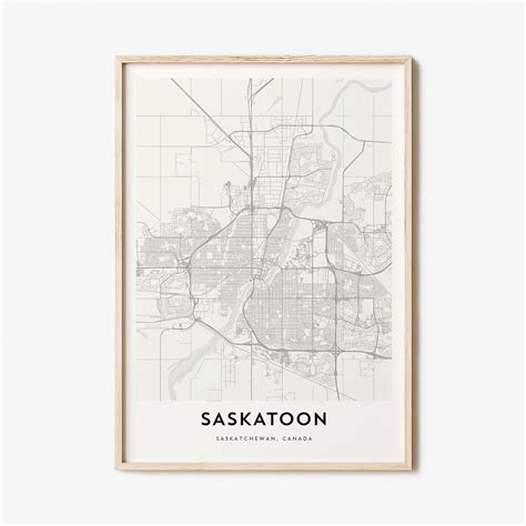 Map of Saskatoon Saskatoon Map Print Saskatoon Map Poster - Etsy