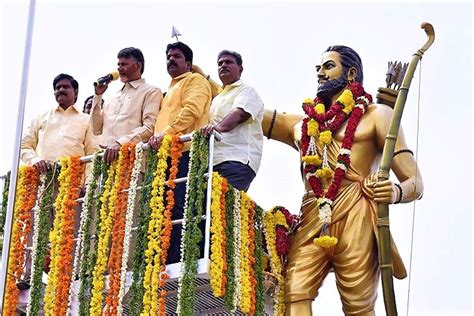 Statue of Andhra freedom fighter Alluri Sitarama Raju in Parliament ...