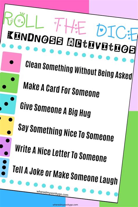 Kindness Activities For Kindergarten Free Printable Act of Kindness Game