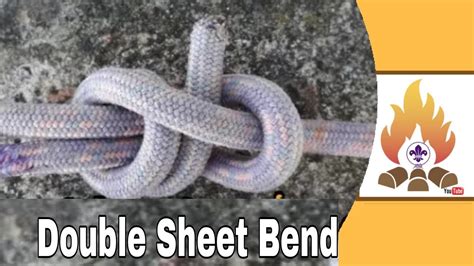 How to Tie the Double Sheet Bend / simple knots / Scout Survival - YouTube