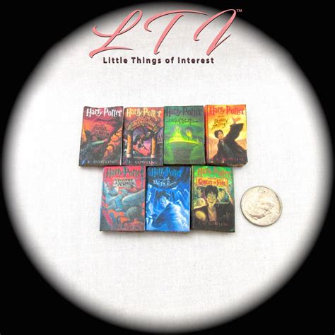 1:6 Scale Popular BOY WIZARD Book Series Set 7 Miniature PROP - Etsy