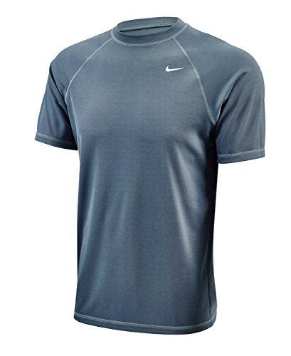 Nike Men's Core Solids Short Sleeve Hydro Rash Guard In Bluegraphite ...