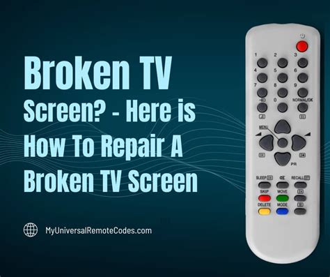 Broken TV Screen? - Here is How to Repair A Broken TV Screen