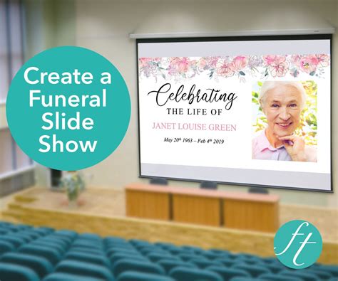 Funeral Slide Show Template | Pink Blush – Funeral Templates