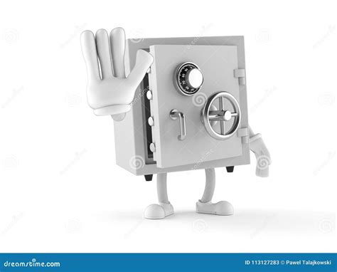 Safe character stock illustration. Illustration of isolated - 113127283