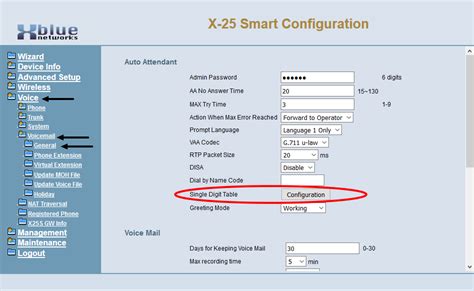 Virtual Voicemail Box/General Voice Mailbox for X25 & X50 - XBLUE