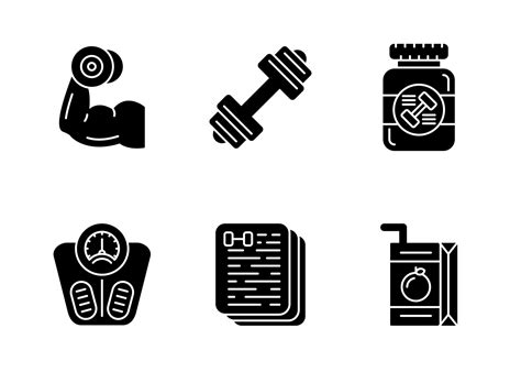 Fitness Vector Icon Set 17358149 Vector Art at Vecteezy