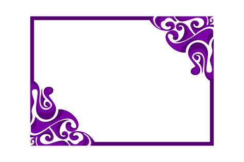 Purple Ornament Border Design 13078263 PNG