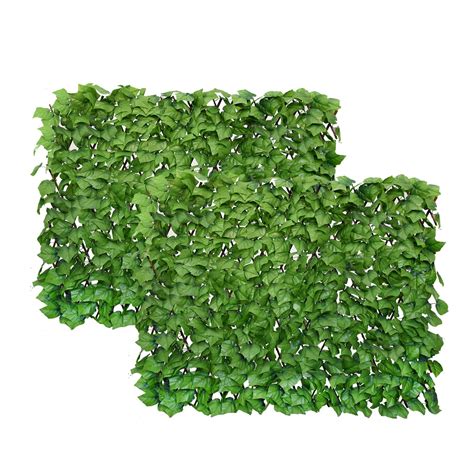 Buy LANDGARDEN Expandable Faux Ivy Fence Privacy Screen Stretchable Artificial Hedge Single ...