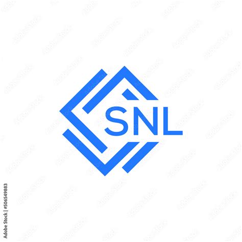 SNL technology letter logo design on white background. SNL creative ...