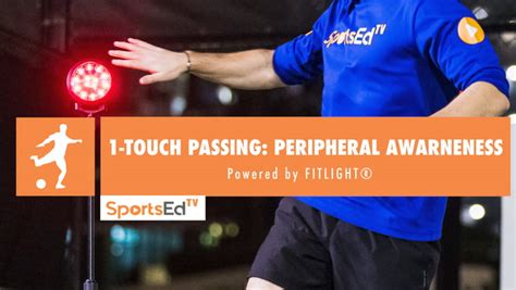 1-TOUCH SOCCER PASSING DRILL: PERIPHERAL AWARENESS | SportsEdTV