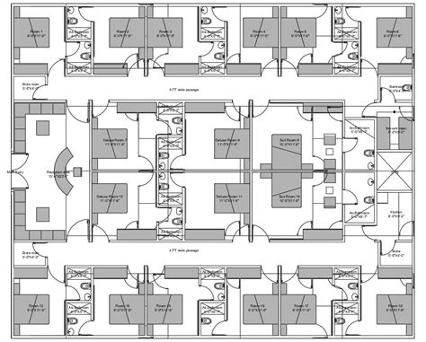 Free Download Fully Furnished Hotel Room Plan Layout AutoCAD File - Cadbull