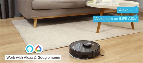 Buy ILIFE A10s Dry/Wet Mopping Robotic Vacuum Cleaner with Google Home ...