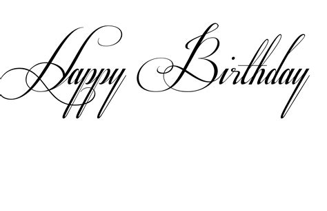 Object Happy Birthday Lettering Texture Calligraphy | Download PNG Image