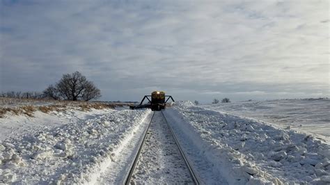 plowing snow in north dakota - YouTube