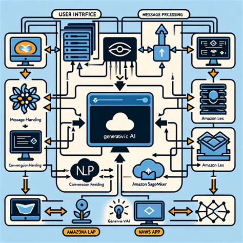 High-level architecture diagram for a Generative AI Chatbot in AWS