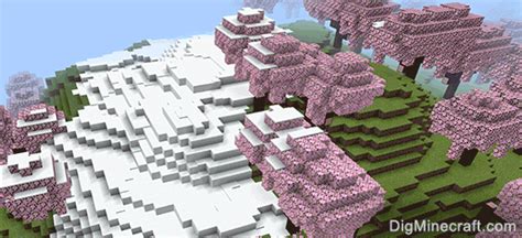 Minecraft Cherry Grove Seeds in Bedrock Edition